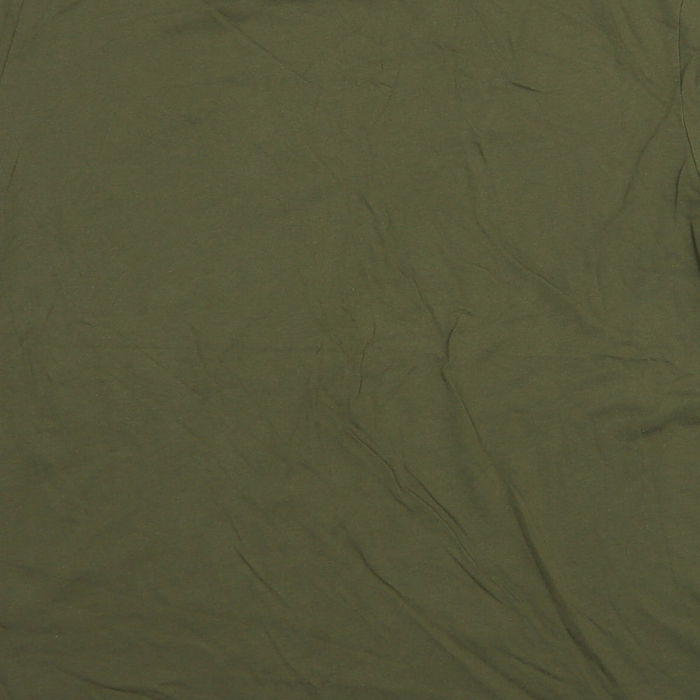 Jack Wills Mens Green  Cotton  T-Shirt Size M Crew Neck