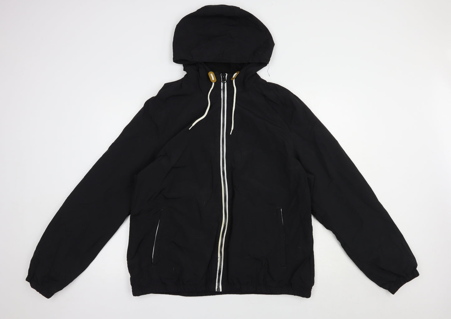 Matalan Mens Black   Windbreaker Jacket Size XL  Zip