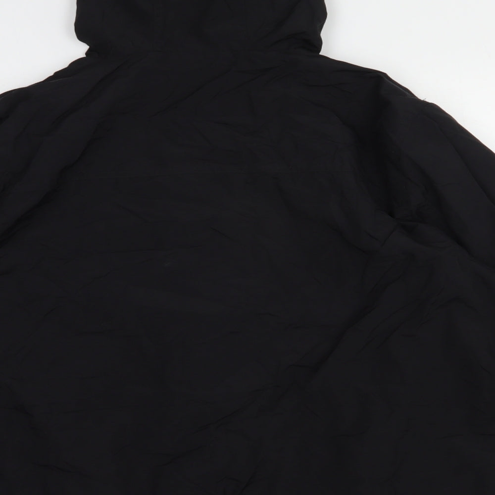 Matalan Mens Black   Windbreaker Jacket Size XL  Zip