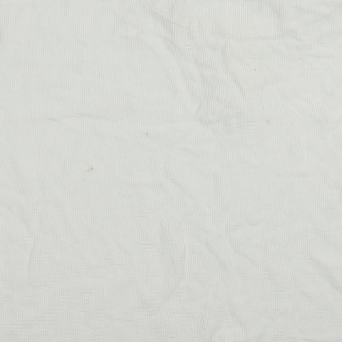 James Harvest Mens White  Cotton  Polo Size L Collared Button