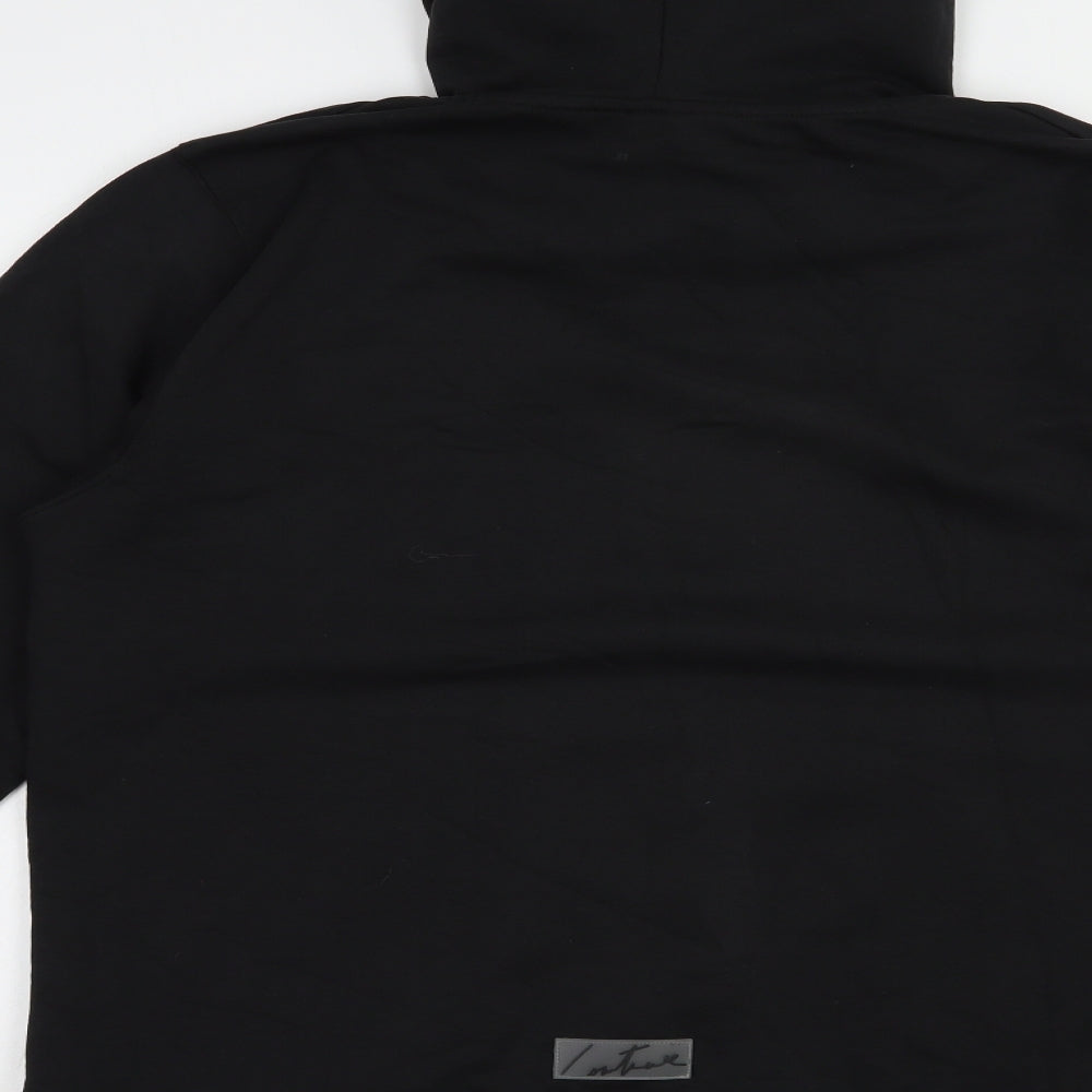 The Couture Club Womens Black  Cotton Pullover Hoodie Size XL  Pullover