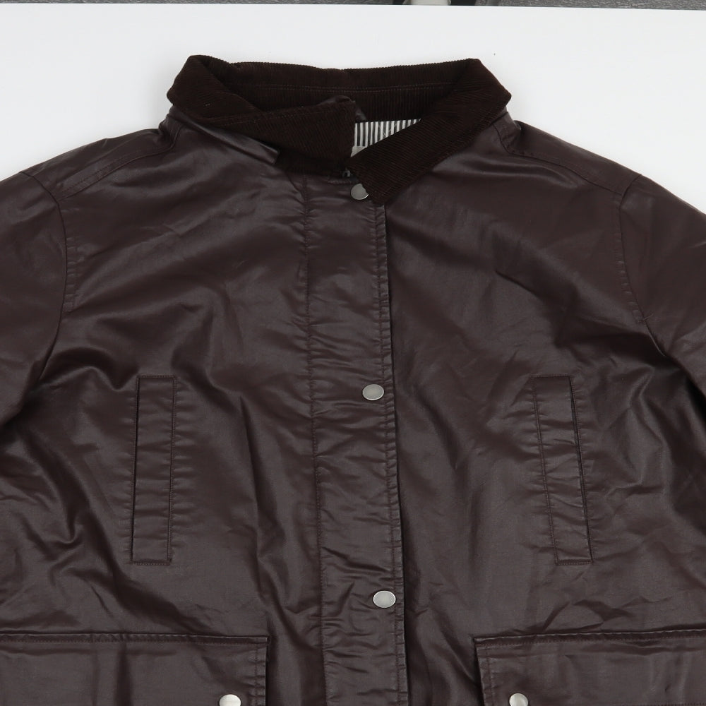 Per Una Womens Brown   Pea Coat Coat Size XL  Zip