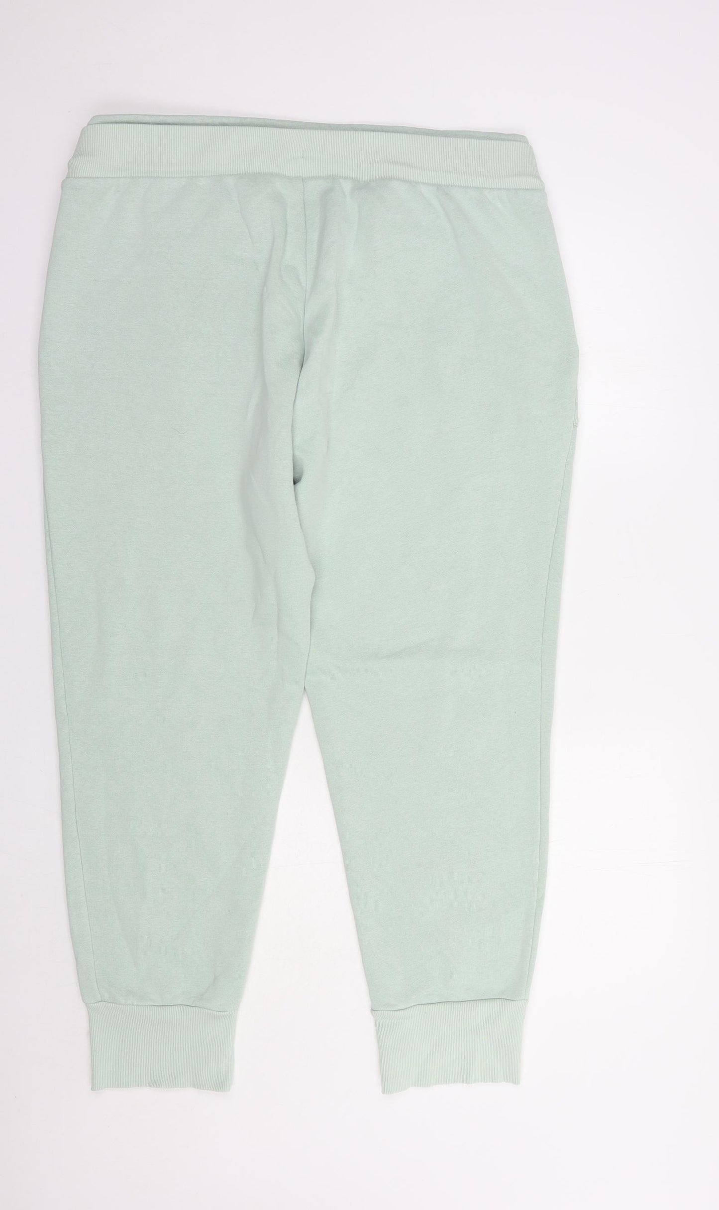 Esprit Womens Green  Cotton Jogger Trousers Size 2XL L29 in Regular Drawstring