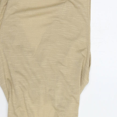 I Saw It F Womens Beige  Polyester Mini  Size 12  Collared Pullover