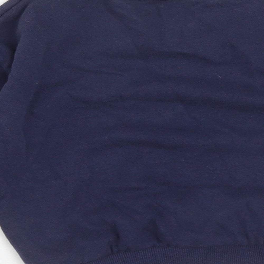TU Boys Blue  Cotton Pullover Sweatshirt Size 2 Years   - Dinosaur Christmas Jumper