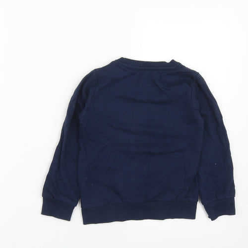 Character.Com Girls Blue  Cotton Pullover Sweatshirt Size 6 Years   - Frozen 2