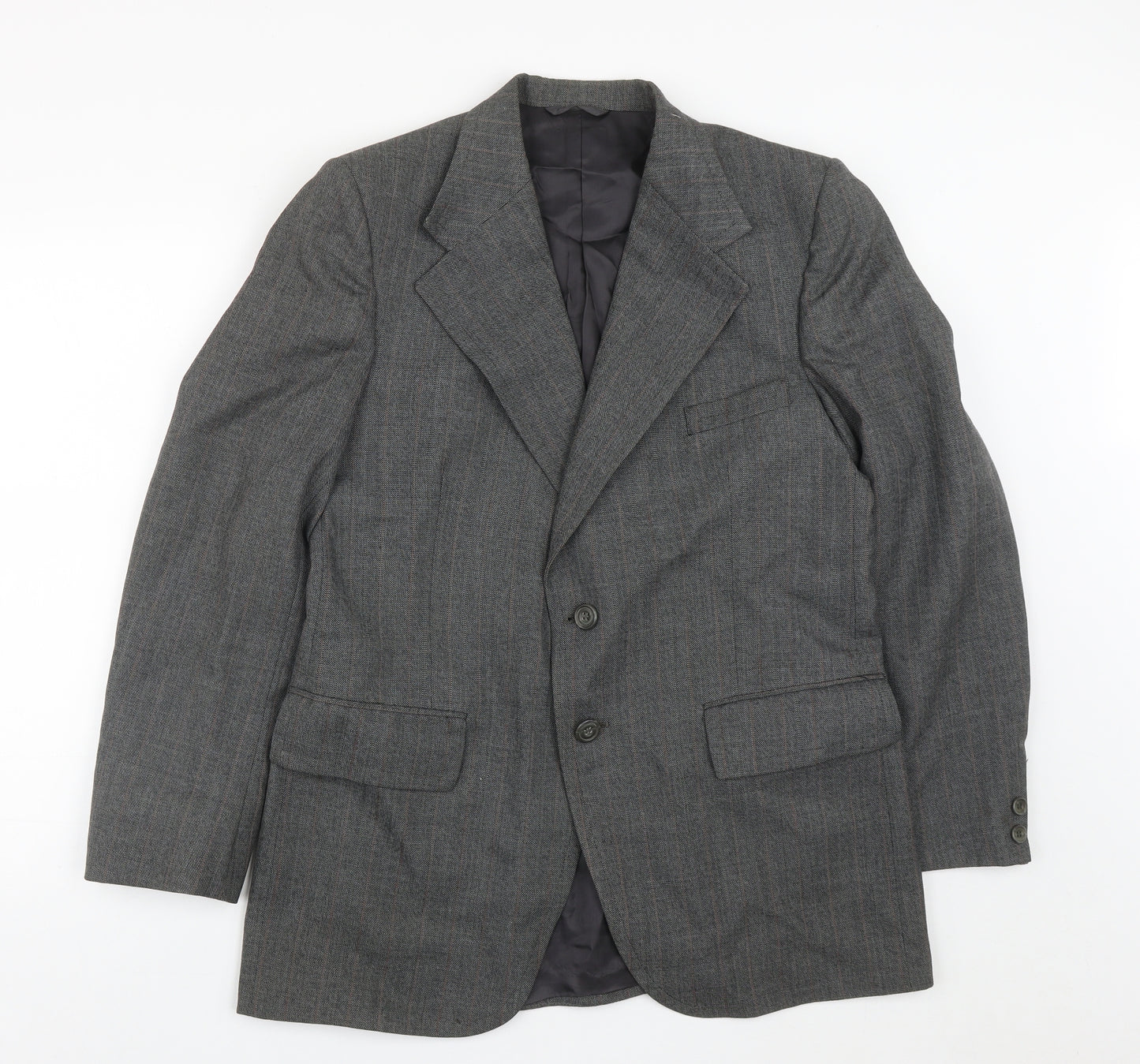 Burton Mens Grey  Polyester Jacket Suit Jacket Size 42