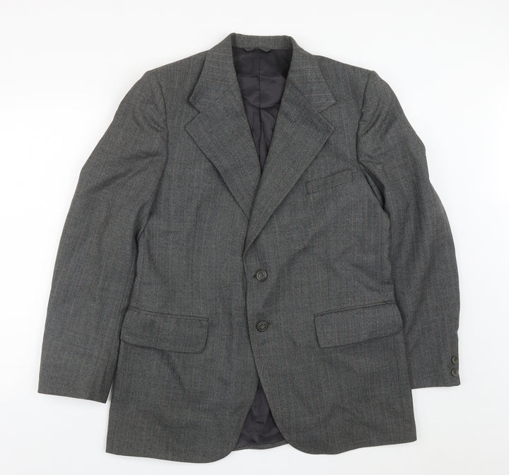 Burton Mens Grey  Polyester Jacket Suit Jacket Size 42