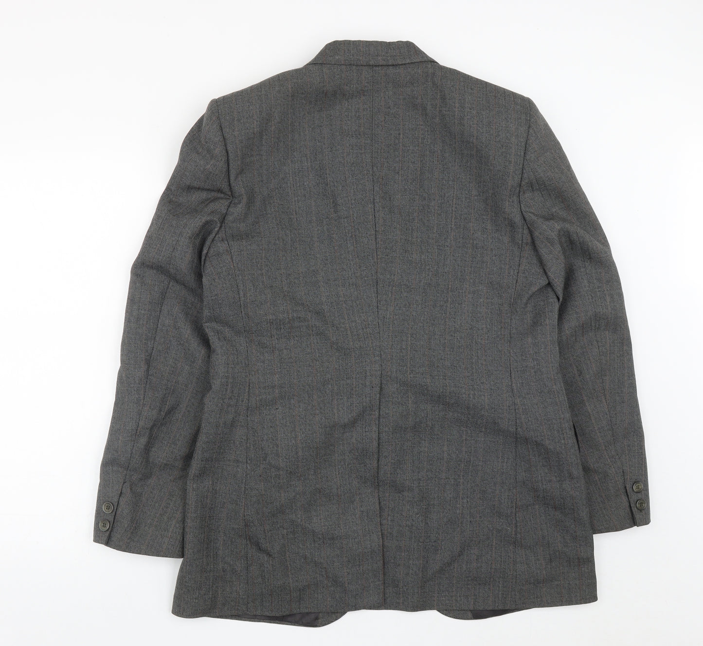 Burton Mens Grey  Polyester Jacket Suit Jacket Size 42