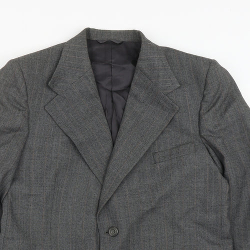Burton Mens Grey  Polyester Jacket Suit Jacket Size 42