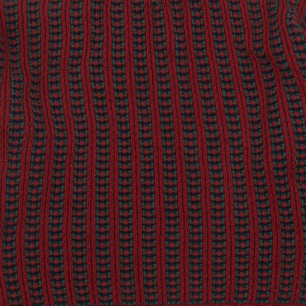 General Grant Mens Multicoloured Round Neck  Acrylic Pullover Jumper Size L