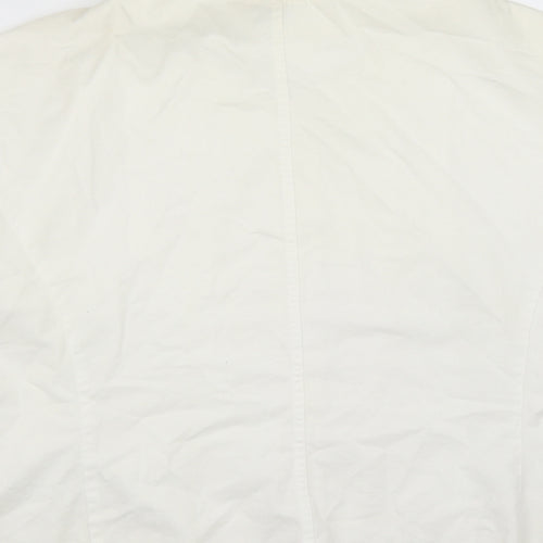 ara Womens White   Jacket  Size 10  Button