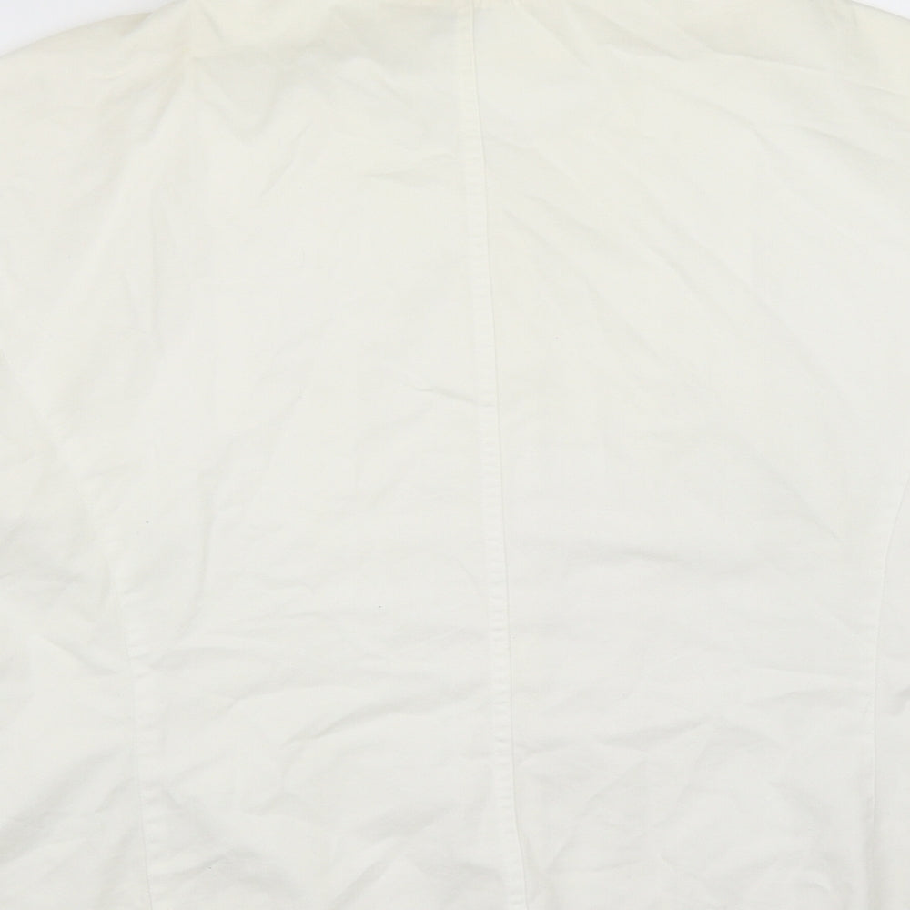ara Womens White   Jacket  Size 10  Button