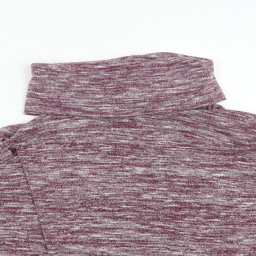 Atmosphere Womens Purple Roll Neck  Polyester Pullover Jumper Size M