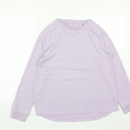 Primark Womens Purple Round Neck  Polyester Pullover Jumper Size S