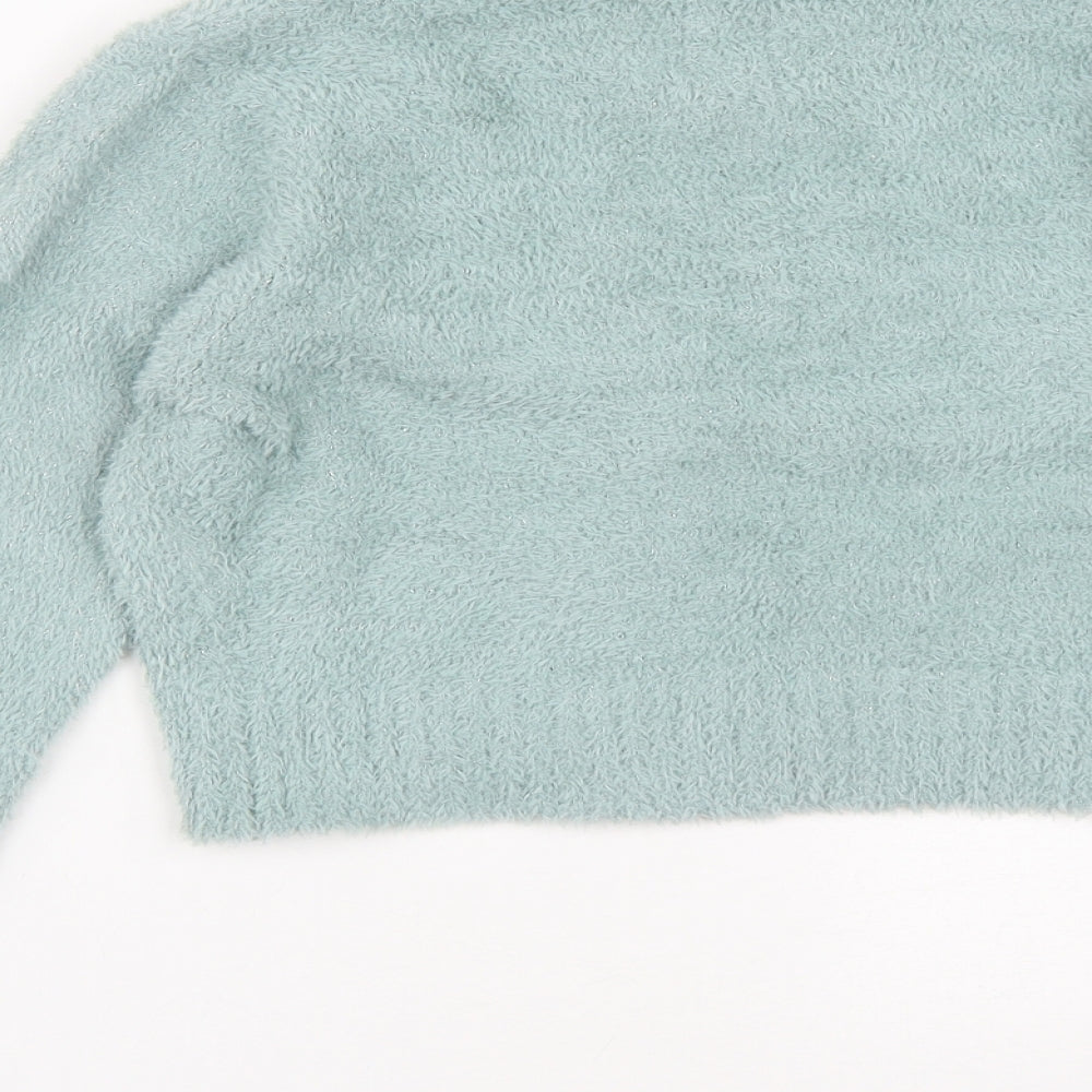 Primark Womens Green V-Neck  Polyester Cardigan Jumper Size XS