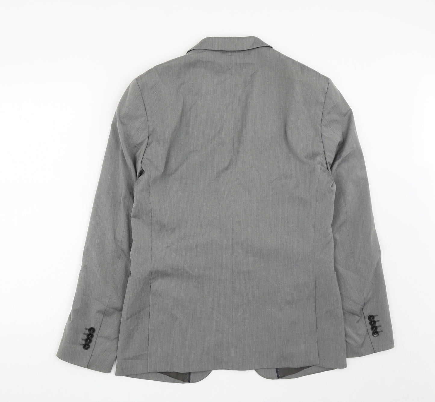 Sisley Mens Grey  Polyester Jacket Suit Jacket Size 38