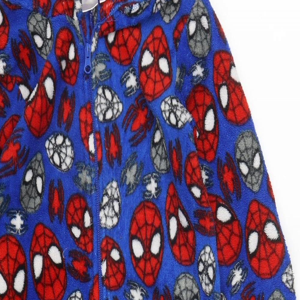 Spiderman Boys Blue Solid Polyester  One Piece Size 8-9 Years  Zip - Spiderman