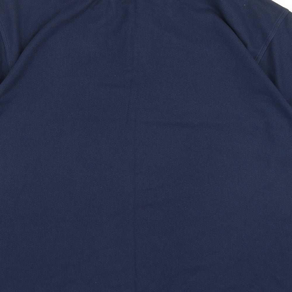 Disney Mens Blue  Cotton  Polo Size XL Collared Button - Grumpy Snowwhite