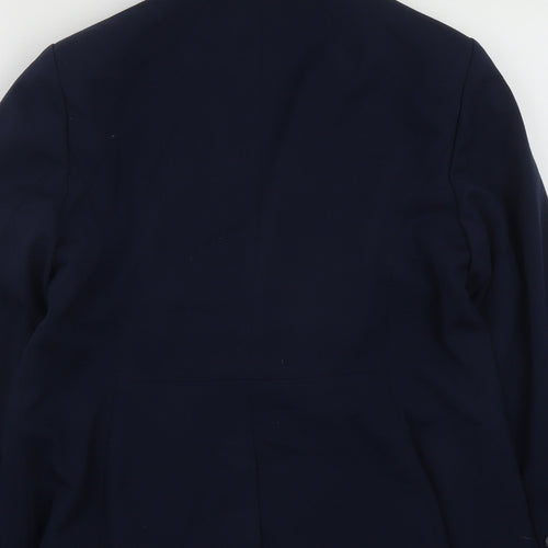 Marks and Spencer Womens Blue  Polyester Jacket Suit Jacket Size 14