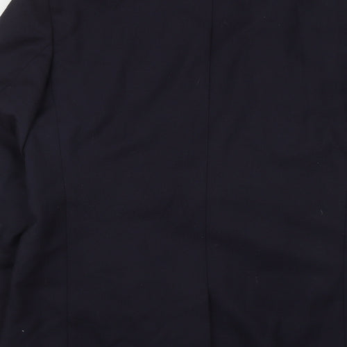 Dale Rhodes Mens Blue  Polyester Jacket Suit Jacket Size 40