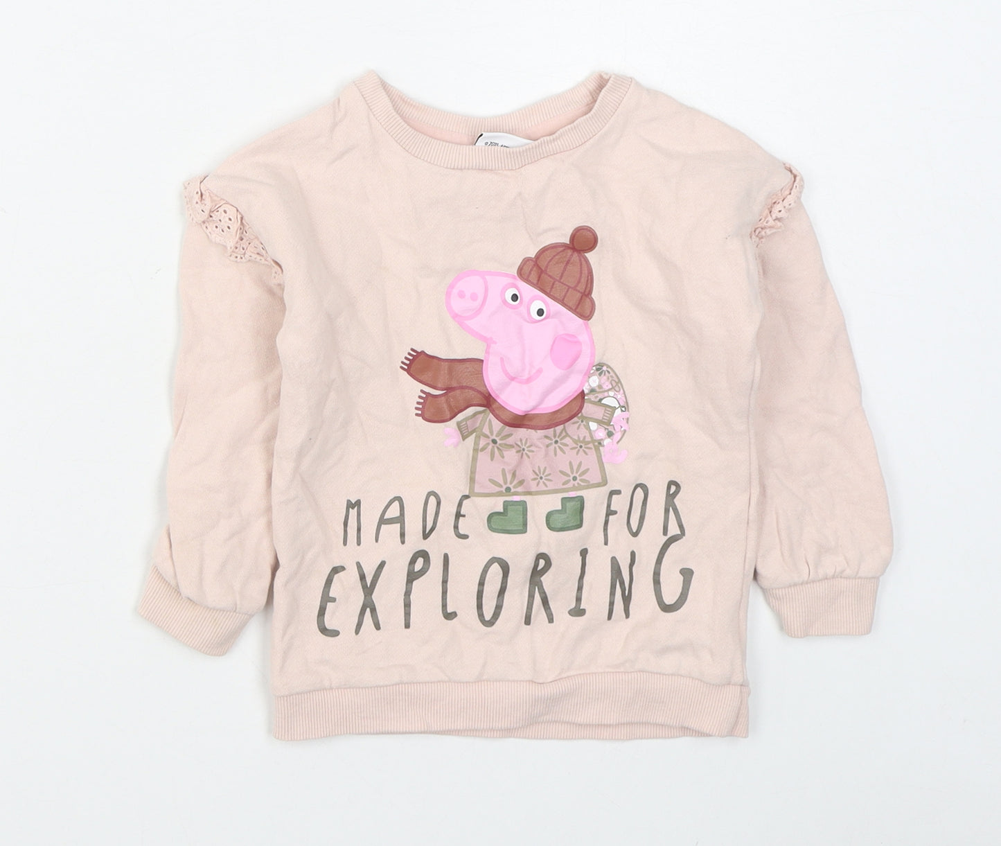 George  Pink  Cotton Pullover Jumper Size 18-24 Months  Pullover - Peppa Pig