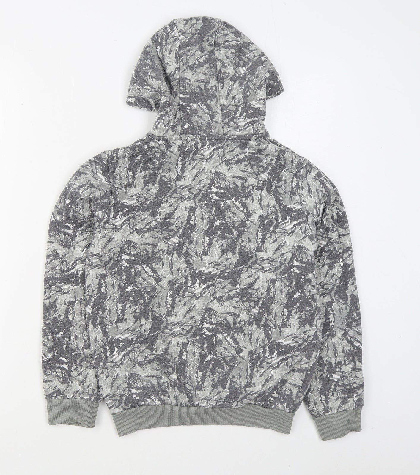 McKenzie Boys Green Camouflage Cotton Pullover Hoodie Size 12-13 Years  Pullover