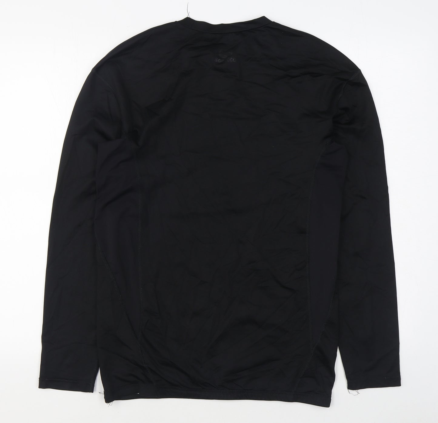 Sondico Mens Black  Polyester Basic T-Shirt Size XL Round Neck Pullover