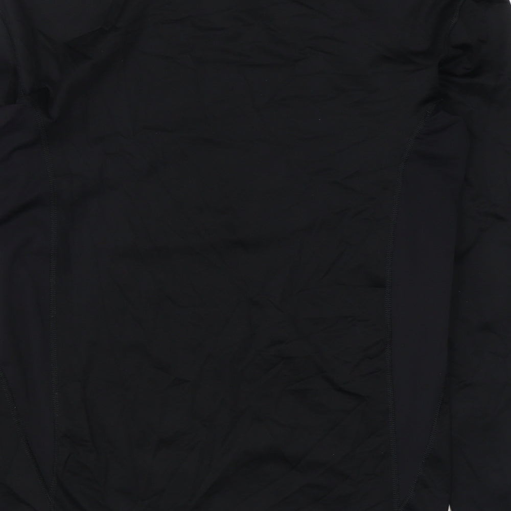 Sondico Mens Black  Polyester Basic T-Shirt Size XL Round Neck Pullover