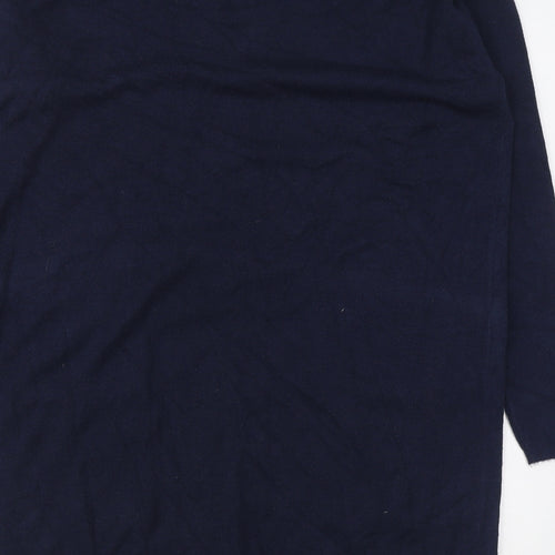Amara Reya  Womens Blue Round Neck  Viscose Pullover Jumper Size S