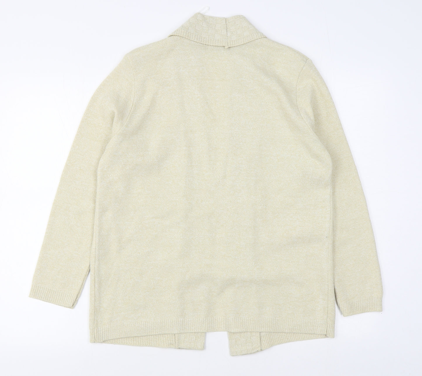 Insight Womens Beige V-Neck  Acrylic Cardigan Jumper Size M