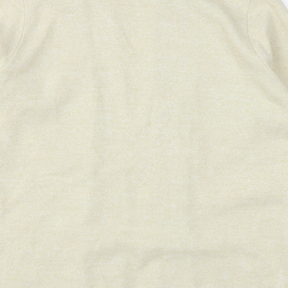 Insight Womens Beige V-Neck  Acrylic Cardigan Jumper Size M
