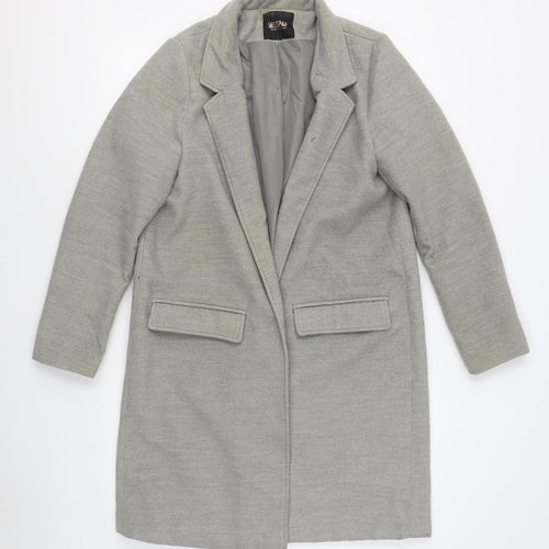 Miss Pap Womens Grey   Overcoat Coat Size L