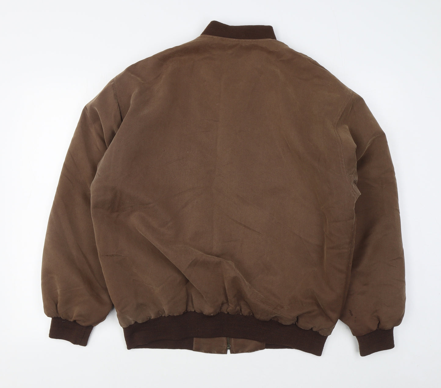 Copperstone Mens Brown   Bomber Jacket Jacket Size M  Zip