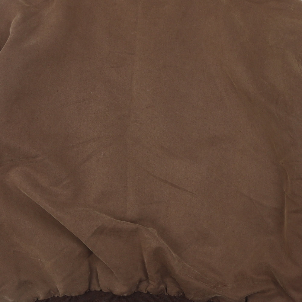 Copperstone Mens Brown   Bomber Jacket Jacket Size M  Zip