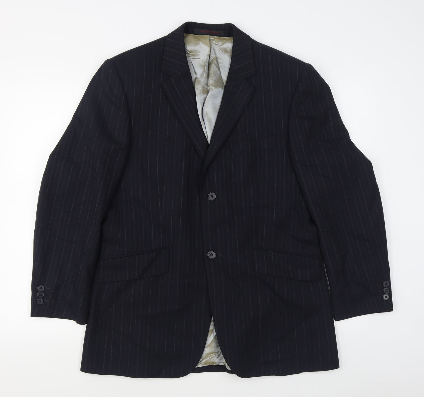 City Survival Mens Blue Striped Viscose Jacket Suit Jacket Size 38