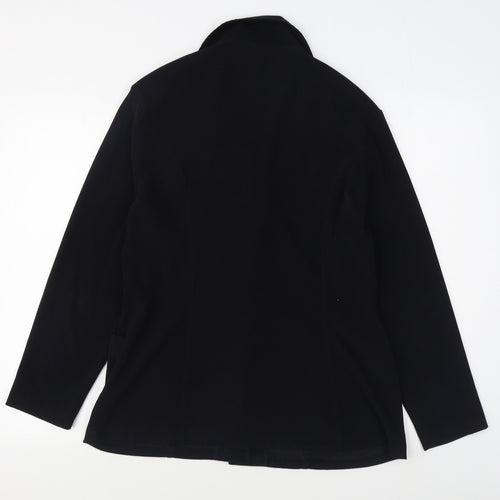 Ego Womens Black   Jacket Blazer Size 14  Button