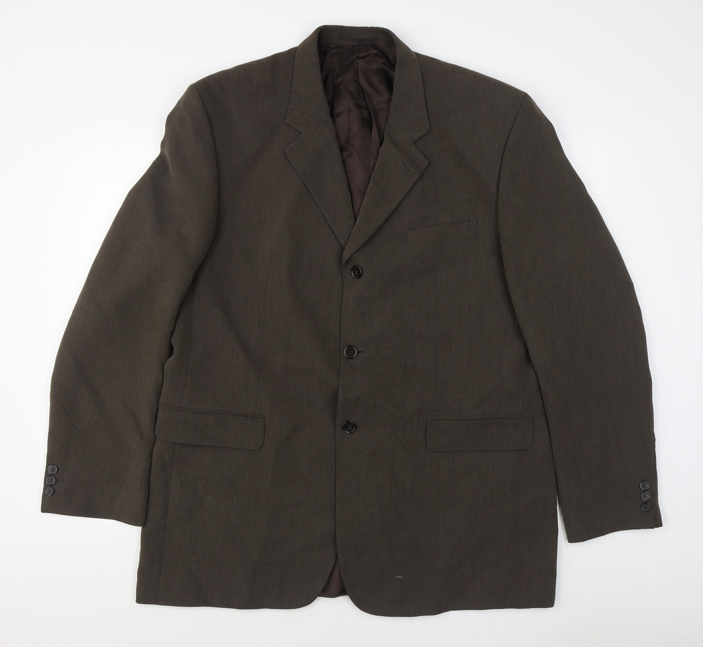 Jonathan Adams Mens Brown  Polyester Jacket Suit Jacket Size 44