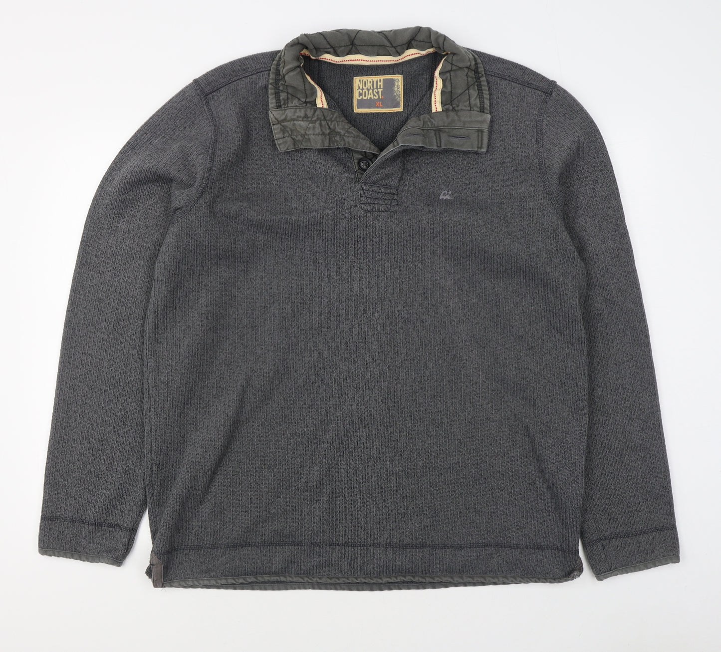 North Coast Mens Grey Jacket Size XL Zip