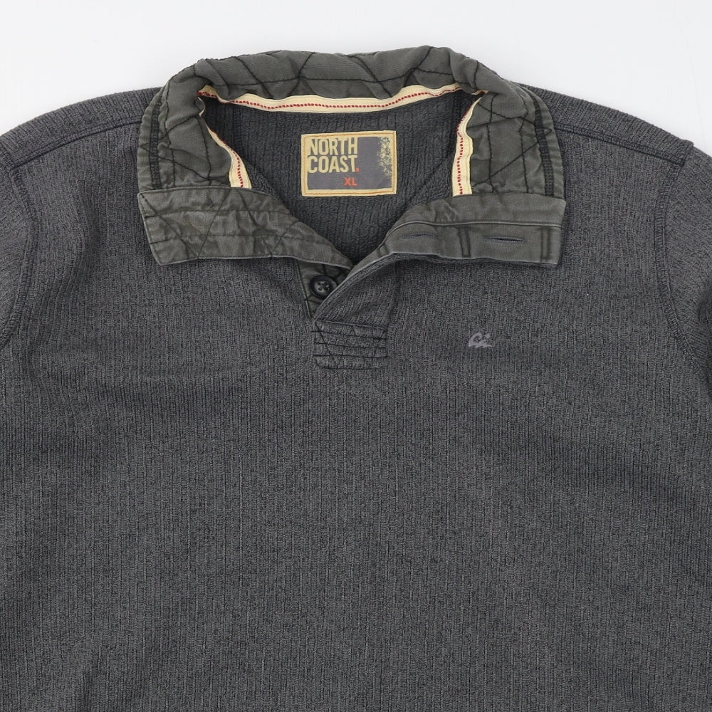 North Coast Mens Grey Jacket Size XL Zip