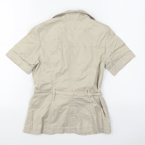 H&M Womens Beige   Jacket  Size 8  Button