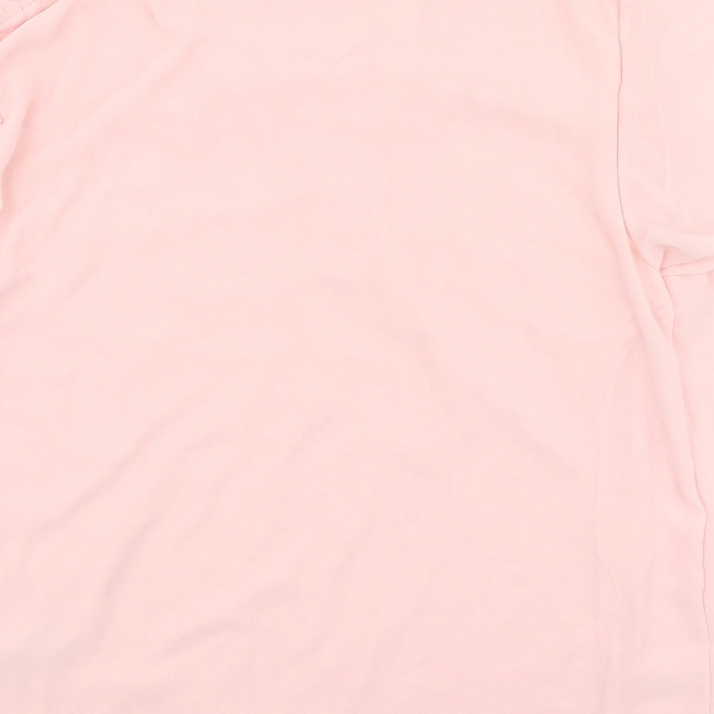 Gerard Womens Pink  Polyester Basic Blouse Size S Round Neck