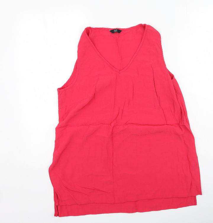 F&F Womens Pink Viscose Camisole Tank Size 16 V-Neck
