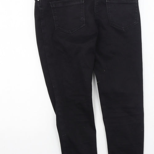 Preworn Girls Black  Cotton Skinny Jeans Size 10 Years  Regular