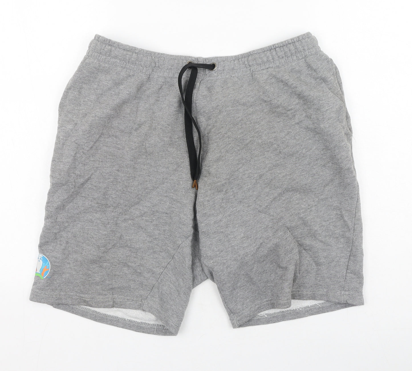 Euro Mens Grey  Cotton Sweat Shorts Size M L6 in Regular