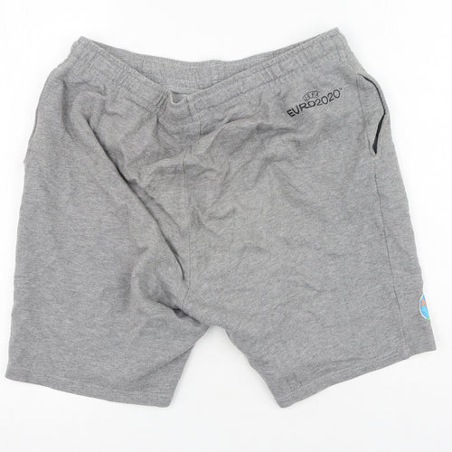 Euro Mens Grey  Cotton Sweat Shorts Size M L6 in Regular