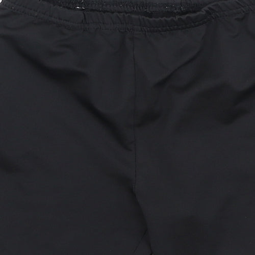 Preworn Boys Black  Polyester Sweat Shorts Size 8-9 Years  Regular