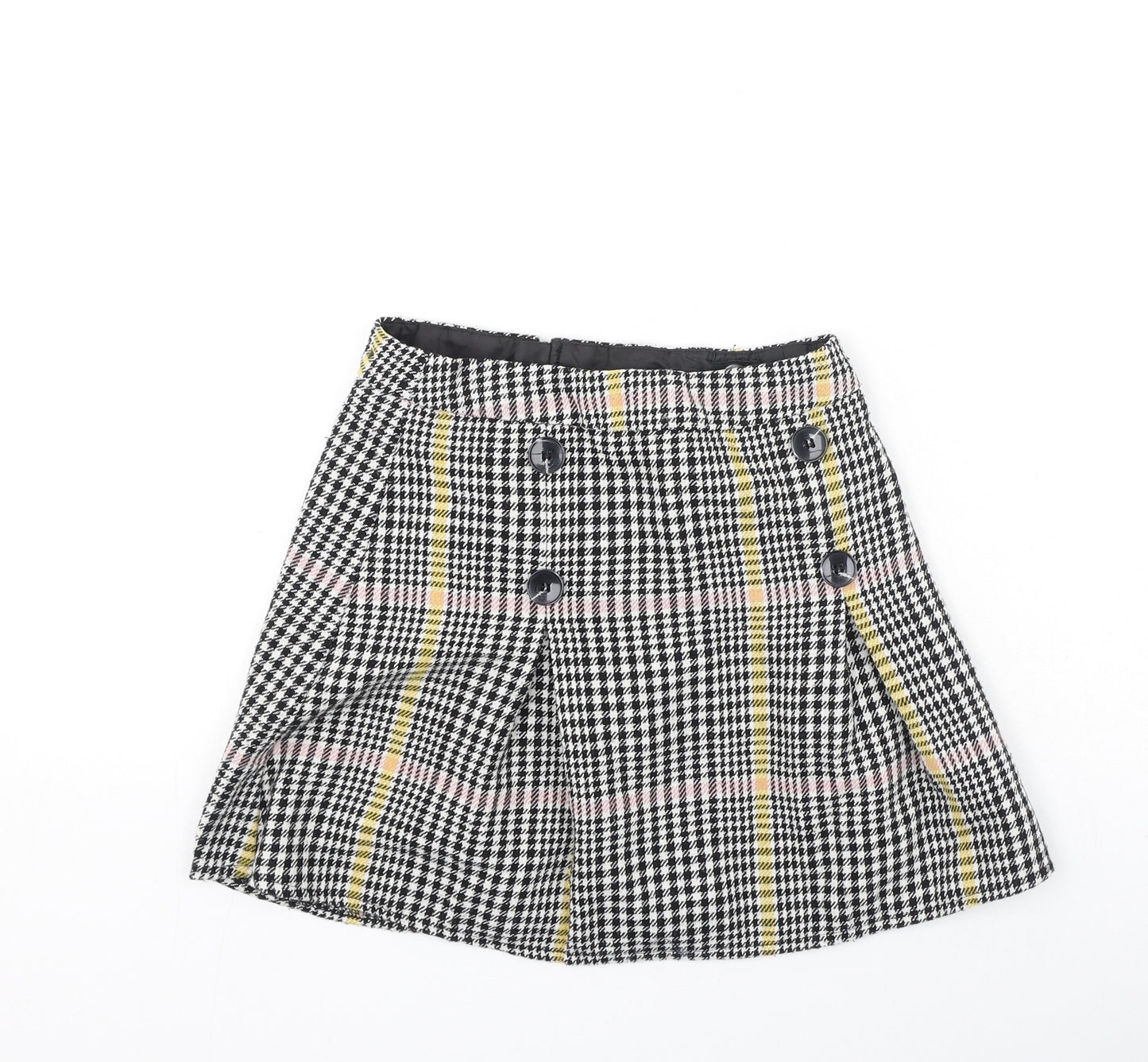 F&F Girls Multicoloured Check Polyester Flare Skirt Size 9-10 Years  Regular