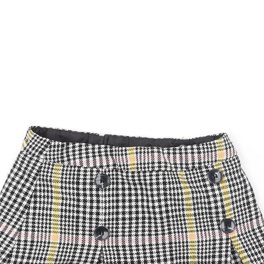 F&F Girls Multicoloured Check Polyester Flare Skirt Size 9-10 Years  Regular