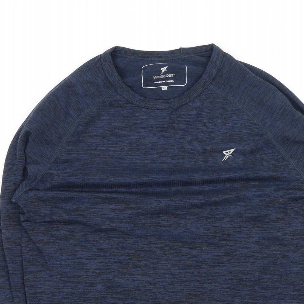 Primark Mens Blue  Polyester  T-Shirt Size XS Round Neck